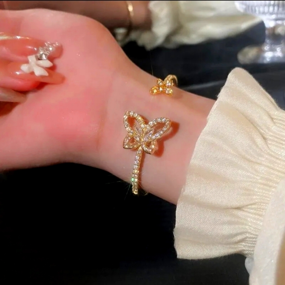 butterfly open bracelet